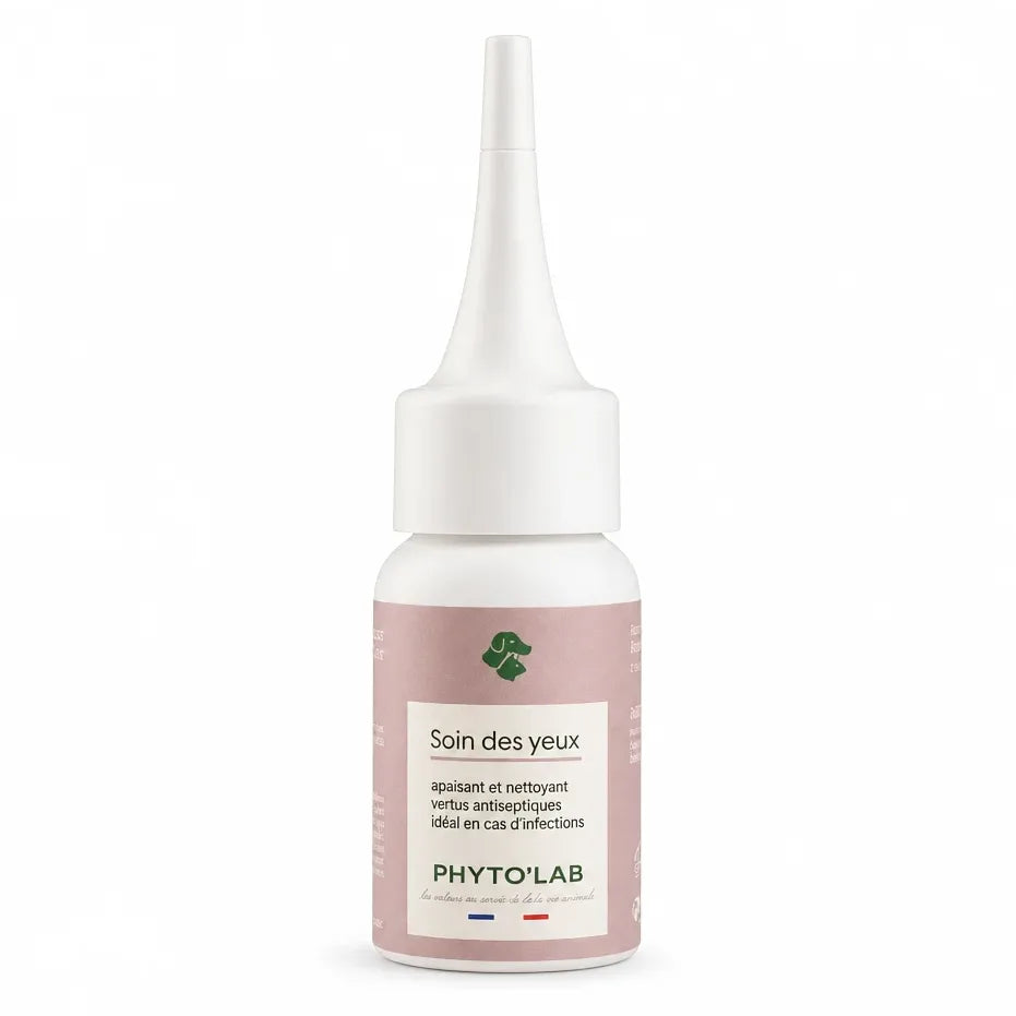 Phyto'lab soin des yeux 30ml pour chien et chat, flacon avec compte-gouttes