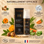 Soin hydratant bonne mine homme Florame 50ml avec ingrédients naturels bio et certifications