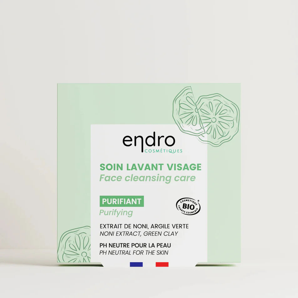 Un soin lavant purifiant pour le visage de la marque Endro