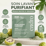 Soin lavant purifiant Visage Noni Argile Verte Endro bio packaging produit