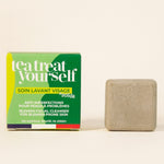 Soin lavant visage solide Tea Treat Yourself anti-imperfections pour peaux à problèmes, de la marque Lamazuna 