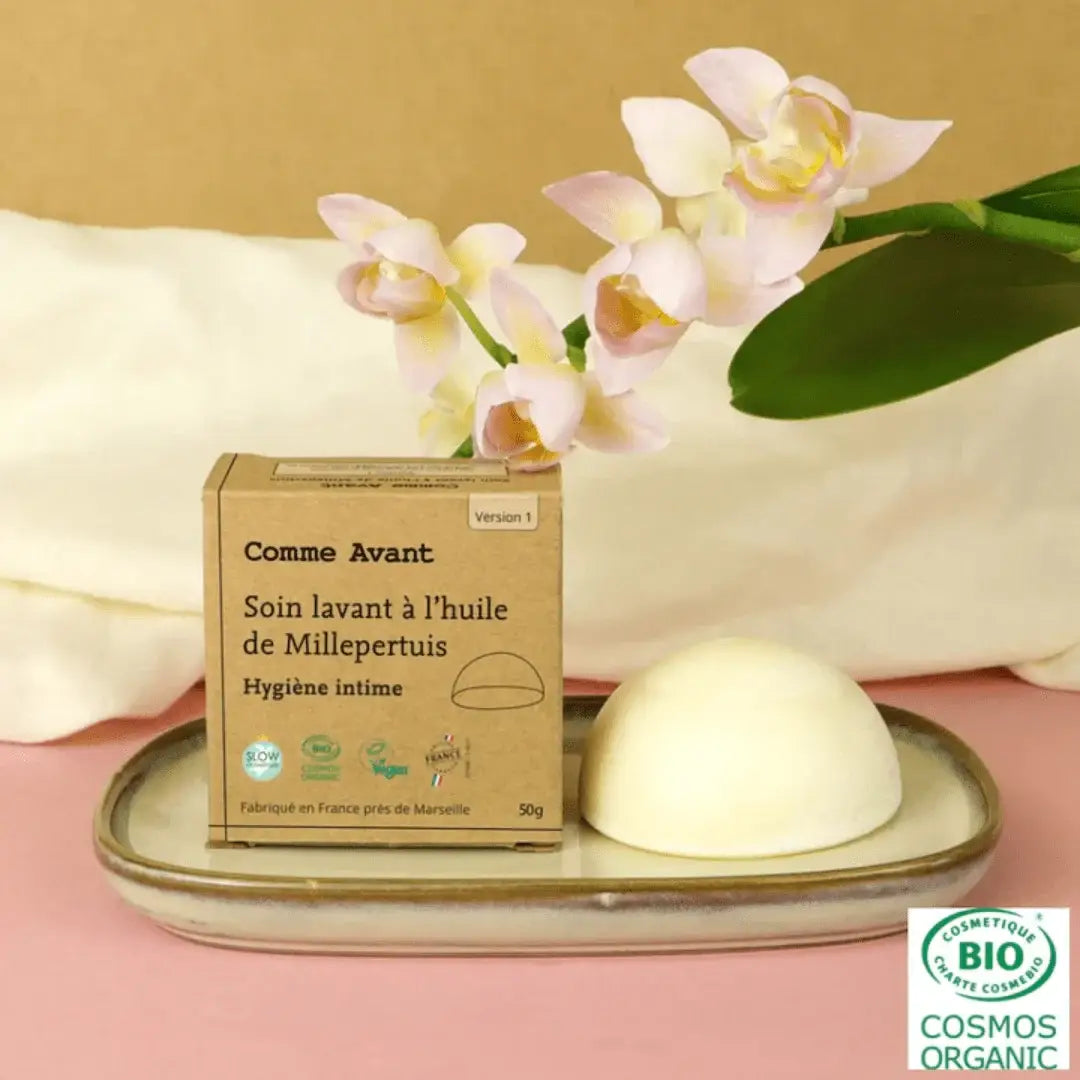 Photo d'ambiance d'Un Soin lavant intime à l'huile de Millepertuis de 50 g Comme Avant