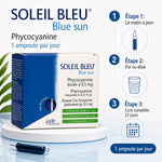 Soleil Bleu Phycocyanine Jade Recherche - Packaging avec guide d'utilisation 21 jours