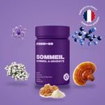 Un pot de sommeil + mush n go avec les ingrédients principaux