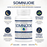 Somnijoie supplément sommeil profond 120 gélules avec bénéfices stress et équilibre émotionnel