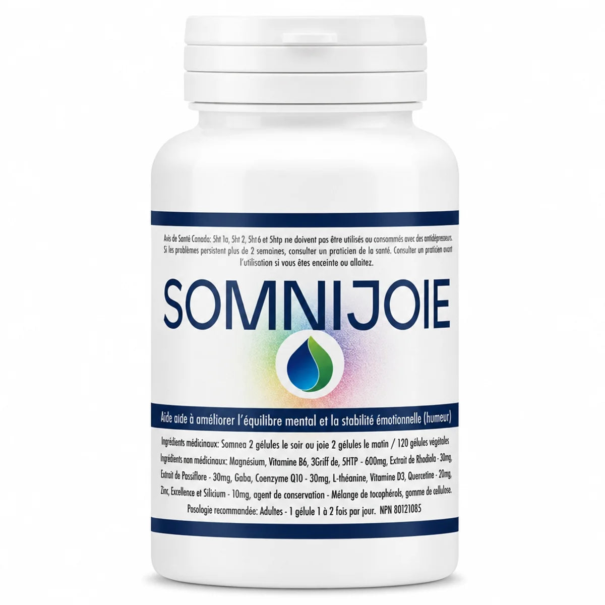 Somnijoie flacon 120 gélules sommeil profond stress Jade Recherche