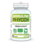Spiruline Bio Phyco+ LT Labo 300 comprimés certifiée AB vegan en flacon blanc