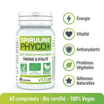 Spiruline Bio Phyco+ 60 comprimés vegan - Énergie, vitalité et antioxydants naturels