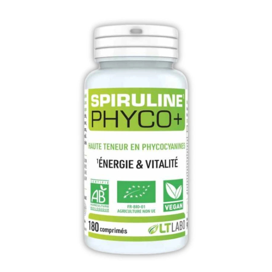 Une boîte de 180 comprimés de spiruline Phyco + de la marque LT Labo