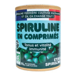 Une boite de Spiruline bio de 90 comprimés (origine France) de la marque Etika Spirulina