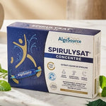 Spirulysat Concentré extrait liquide spiruline 20x10ml AlgoSource sur surface marbre blanc