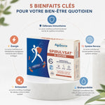 Spirulysat Cuivre AlgoSource 20 ampoules avec bénéfices défenses immunitaires, énergie et antioxydant