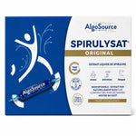 Spirulysat Original - Boîte d'extrait liquide de spiruline 20x10ml AlgoSource sur fond blanc