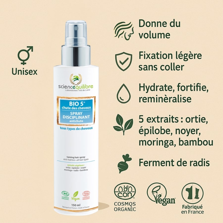 Les bienfaits du Spray Anti-Chute Cheveux Bio Science & Équilibre
