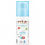 Spray anti-moustique Moustikids 30ml pour bébé et enfant, flacon blanc avec bouchon turquoise