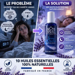 Spray brume d'oreiller Aromaspray 100ml avec huiles essentielles naturelles pour dormir paisiblement