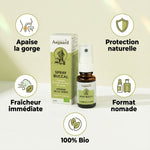 Spray buccal propolis bio Aagaard 15ml avec 5 bénéfices : apaise la gorge, protection naturelle, fraîcheur, format nomade, 100% bio