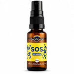 Spray Fleurs de Bach SOS Secours Nuit bio 20ml Biofloral flacon ambré avec pompe noire