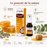 Spray Gorge Propolis Bio 20ml Propolia avec ingrédients naturels miel thym