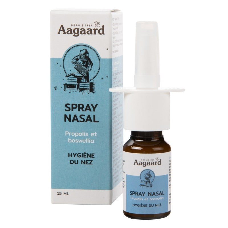 Spray Nasal Propolis Bio Aagaard 15 ml , un décongestionnant Naturel pour le Nez