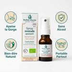 Spray Nomade Apaisant Ballot-Flurin 15ml sans alcool avec icônes bénéfices gorge et portable