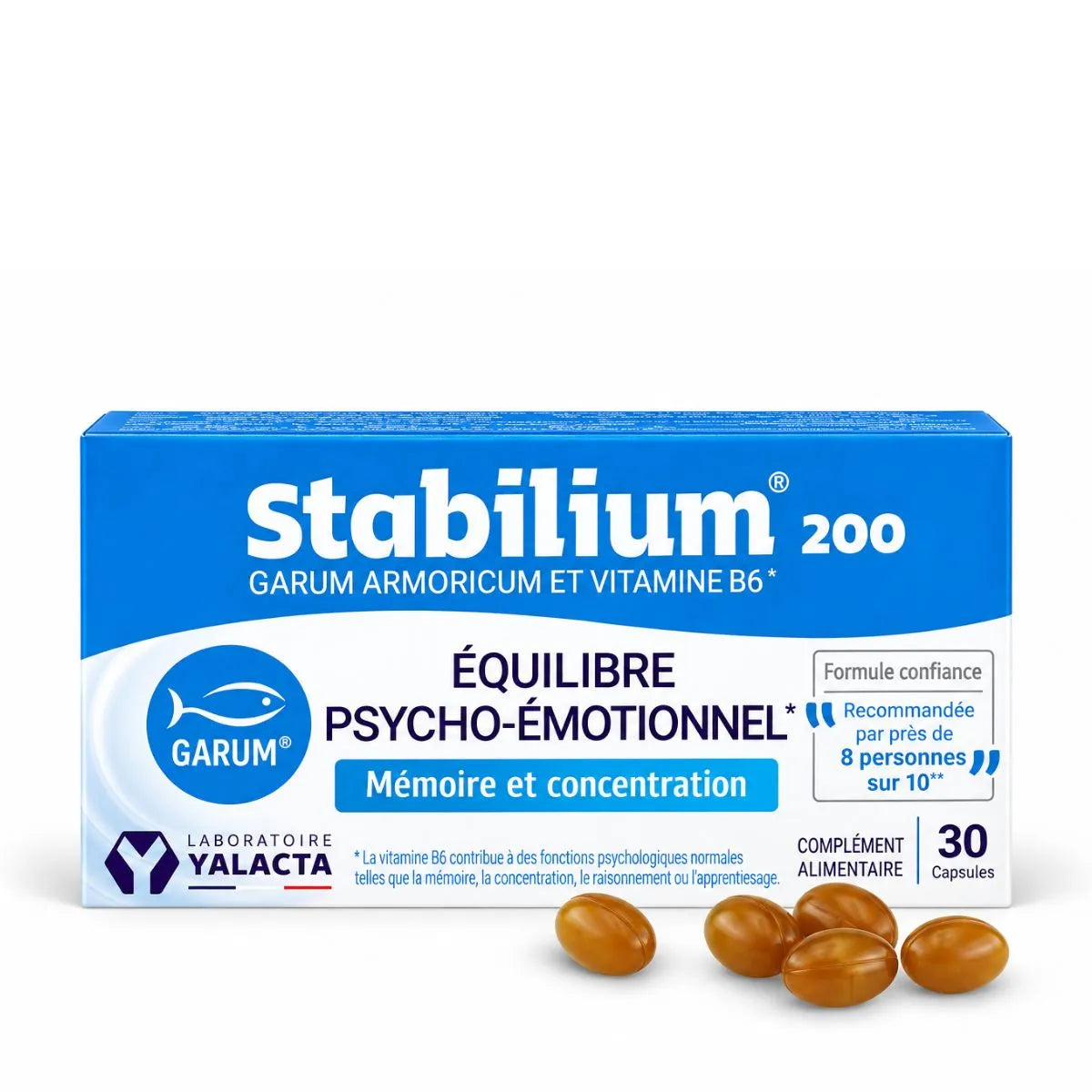 Stabilium 200 : Réduit fatigue & stress naturellement - Yalacta