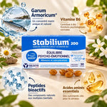Stabilium 200 Yalacta boîte avec ingrédients naturels : Garum Armoricum, Vitamine B6 et peptides bioactifs