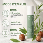 Stop boutons 10ml Endro - Flacon soin purifiant avec mode d'emploi et ingrédients naturels