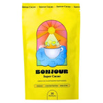 Un sachet de Bonjour Drink Super Café aux champignons adaptogènes, Saveur Cacao décaféïné