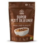 Iswari Super Petit Déjeuner Cacao Purée de Noisettes 360g sachet kraft refermable