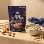 Iswari Super Petit Déjeuner Maca Cannelle Purée Amandes 360g avec porridge et amandes