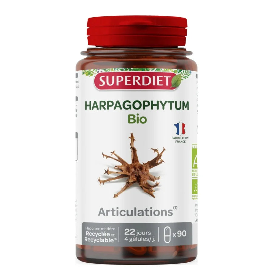 Boite d'Harpagophytum Bio de 90 Comprimés de la marque Superdiet