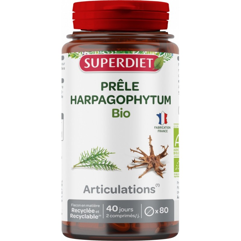 Boite de 80 comprimés d'Harpagophytum Bio Superdiet