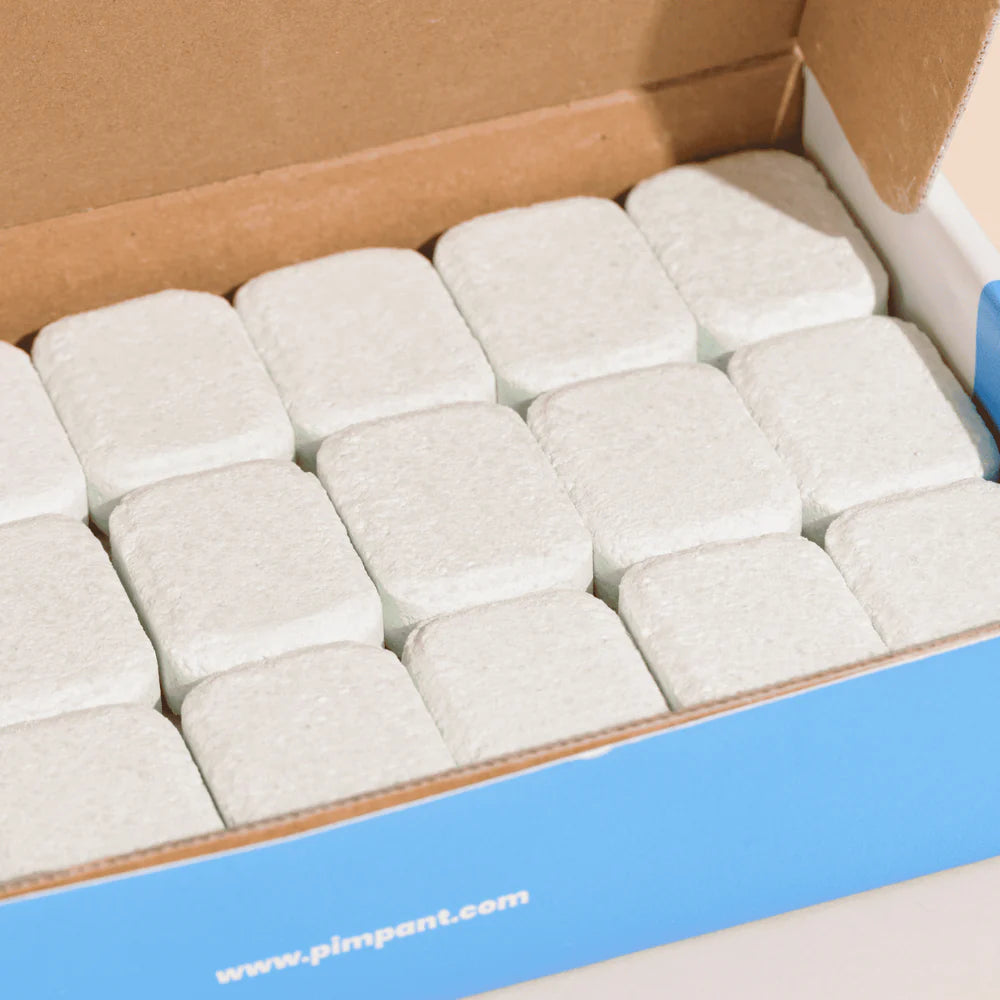 Tablettes pour le lave-vaisselle de la marque Pimpant dans sa boite 