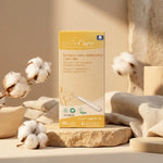 Tampons coton bio Silvercare avec applicateur, packaging écologique et naturel