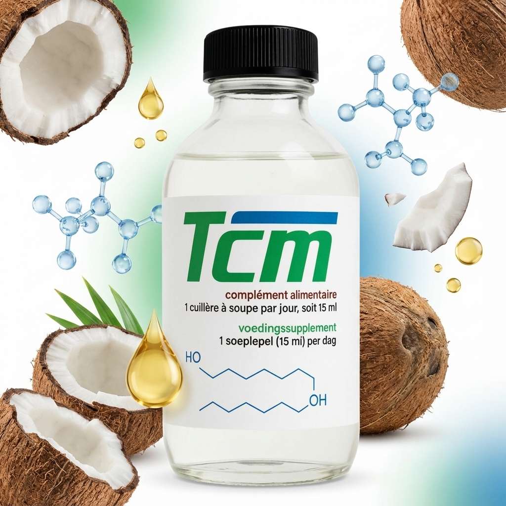 TCM 500 ml Jade Recherche bouteille avec ingrédients noix de coco pour récupération et énergie