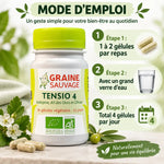 Tensio 4 complément tension artérielle 90 gélules avec mode d'emploi dosage 4 gélules jour