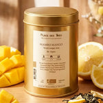 Thé vert Mambo Mango Bio Place des Thés 100g avec mangues fraiches et feuilles de thé
