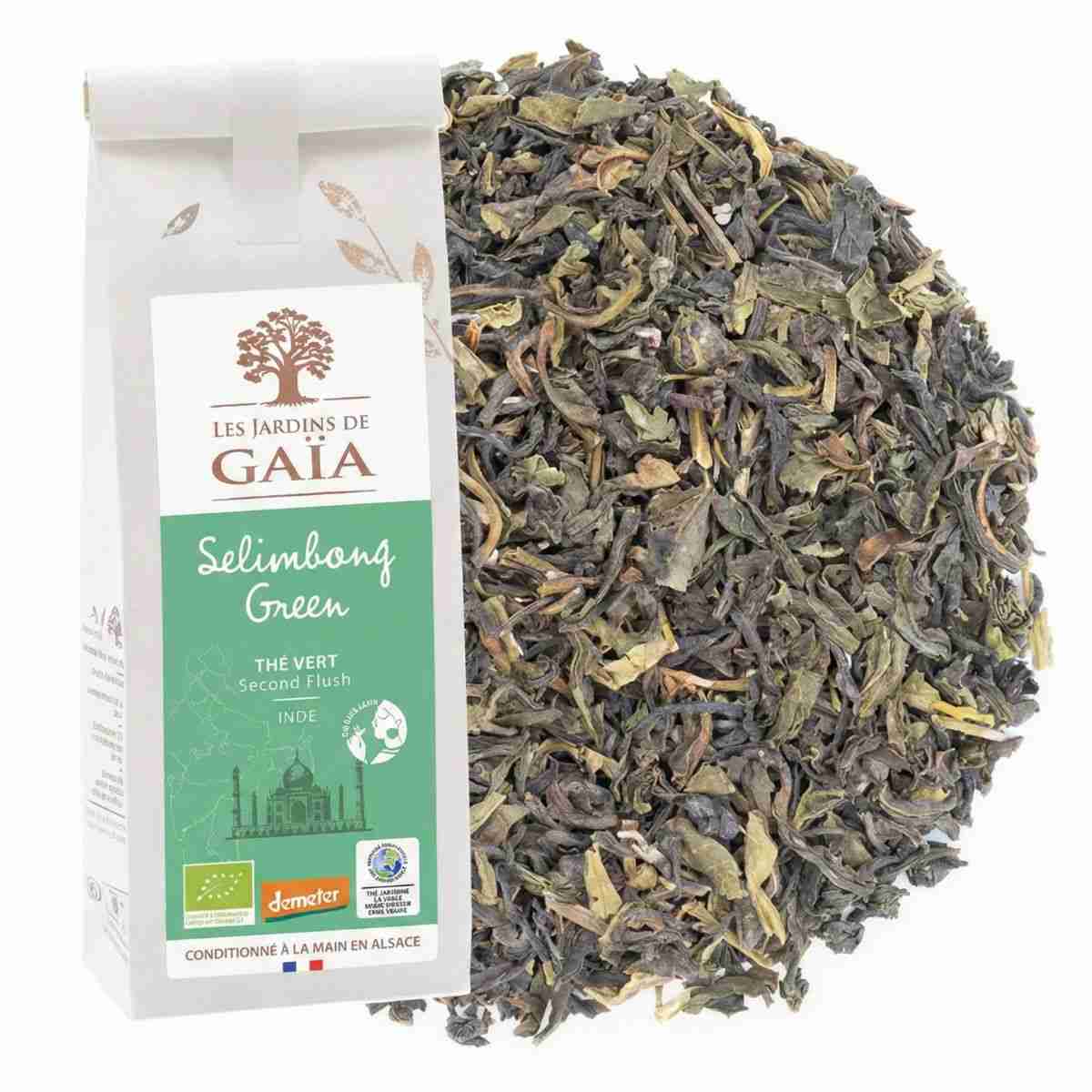 Thé vert bio au Selimbong Green des jardins de gaia