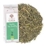 Thé vert Sencha Top Quality de la marque les Jardins de Gaïa et son emballage