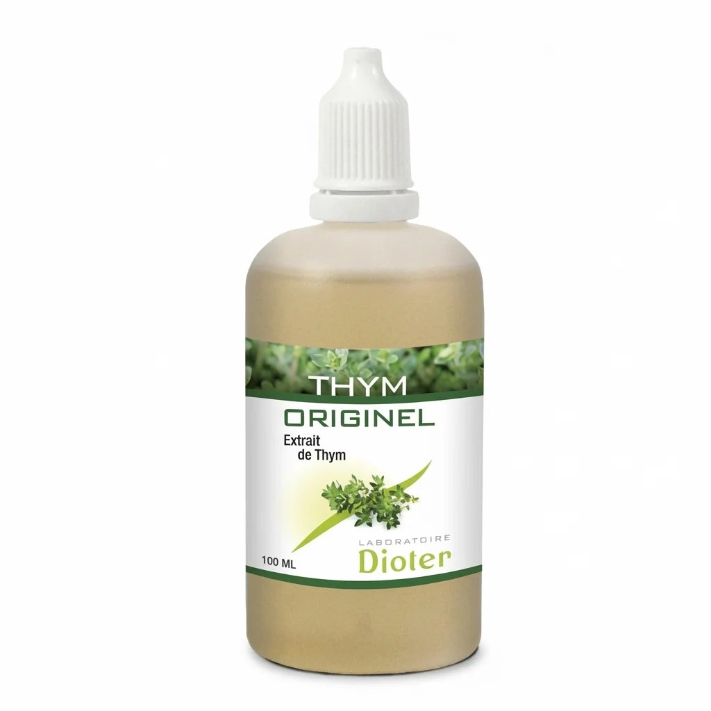 Flacon Thym Originel 100 ml Dioter - Extrait de thym en gouttes avec pipette