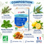 Tisane Respiration Bio Propolia - Thym, Eucalyptus, Propolis et Menthe - Boîte 20 sachets