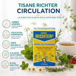 Tisane Richter Circulation 20 sachets avec plantes naturelles et bénéfices pour jambes légères