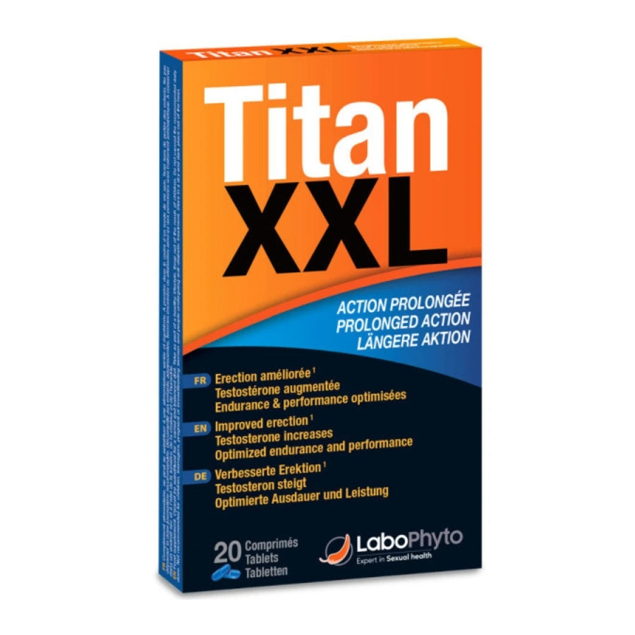 Une boîte de 20 gélules de Titan XXL de la marque Labophyto