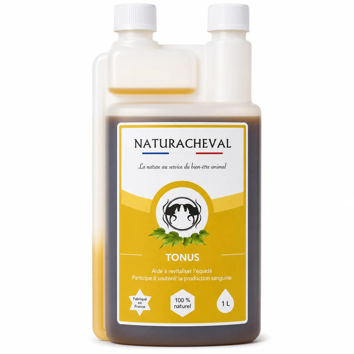 Naturachavel Tonus 1L supplément liquide revitalisant pour cheval fabriqué en France naturel