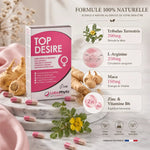 Top Desire stimulant libido femme naturel avec ingrédients maca, ginseng et tribulus terrestris