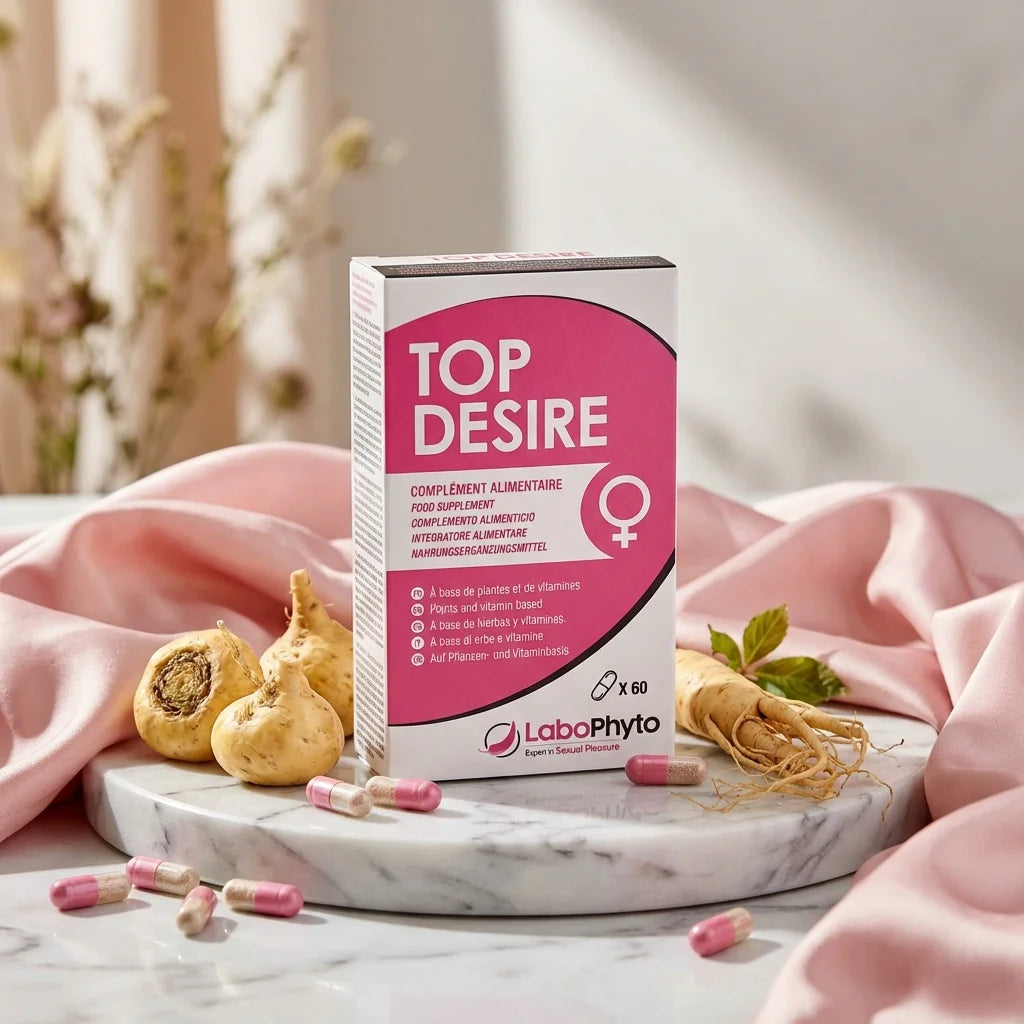 Top Desire stimulant libido femme naturel avec ingrédients botaniques maca et ginseng