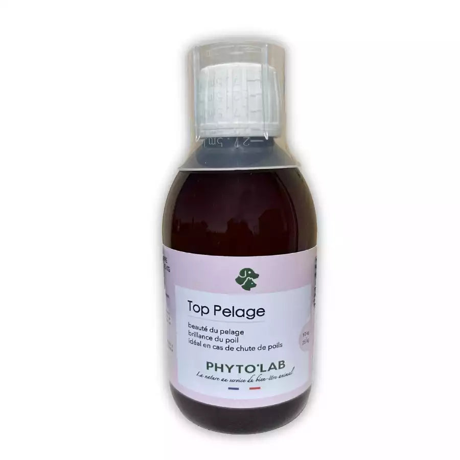 Un flacon de 250 ml de Top Pelage de la marque Phyto'Lab