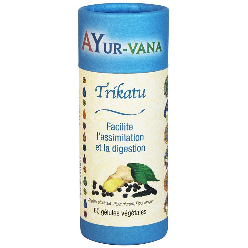 Triphala Bio Ayur-Vana - 120 Gélules Végétales - Digestion, élimination, Détox - Fabriqué En France