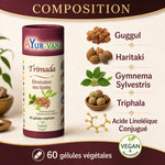 Trimada 60 gélules AyurVana - Élimination lipides avec Guggul, Haritaki et Triphala
